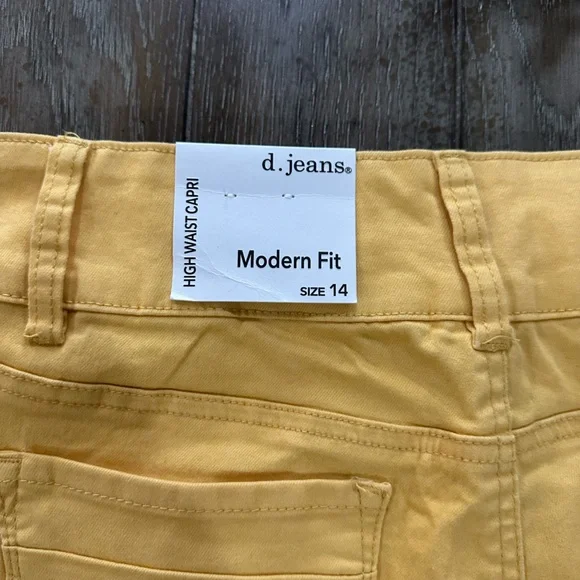 d. jeans High Waist Mustard Pants - Picture 8 of 10